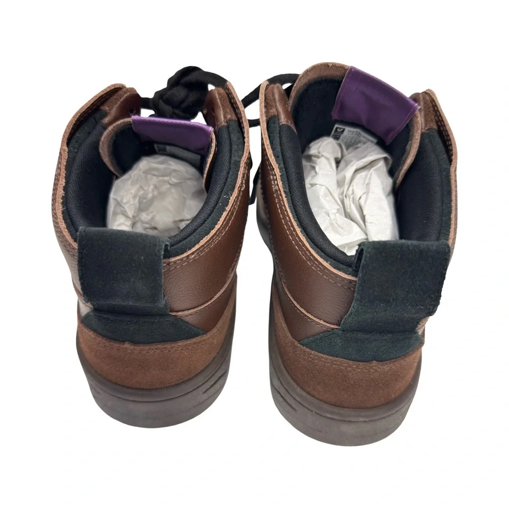 New VEJA V-95 Unisex High-top Brown and Black Sneakers Size 9 Men/ 11 Women